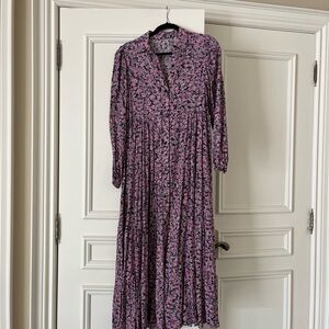 Floral Pink Maxi Dress